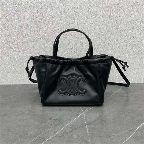 SMALL CABAS DRAWSTRING CUIR TRIOMPHE in .